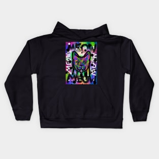 Spray Paint Cat V7 Kids Hoodie